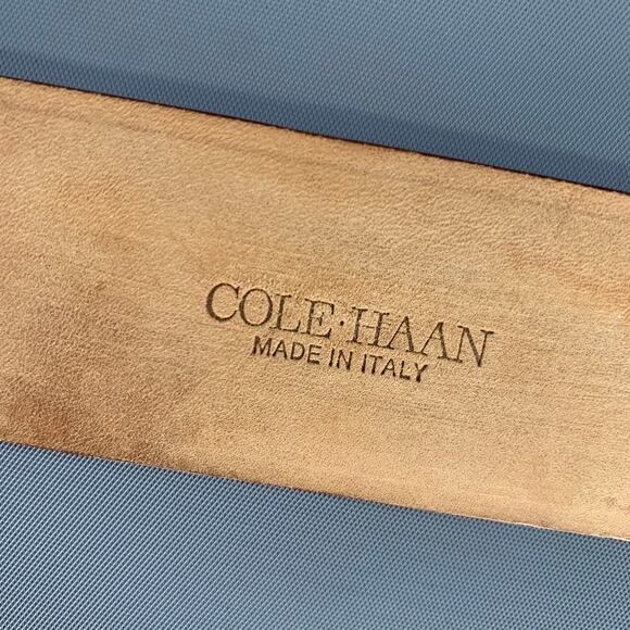 COLE HAAN Waist Size XS Brown Tan Snakeskin Leather Belt main image 7